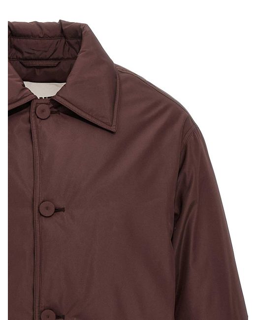 Jil Sander Brown Down Blouson 08 Jacket for men