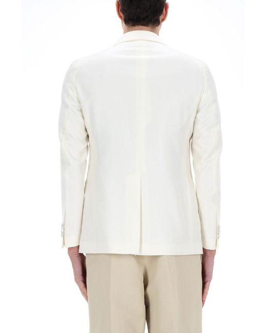 Tagliatore White Blazer Vesuvius for men