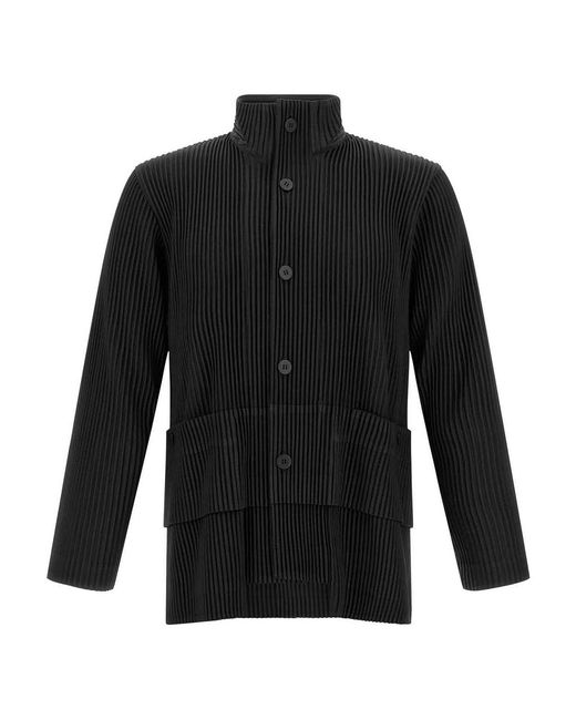 Homme Plissé Issey Miyake Black Multi-Pocket Jacket for men