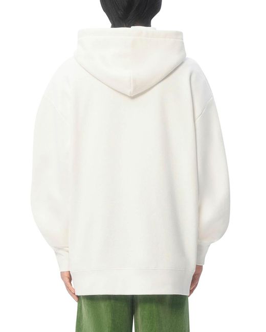 Valentino Garavani Gray Cotton Hoodie With Chez Print for men