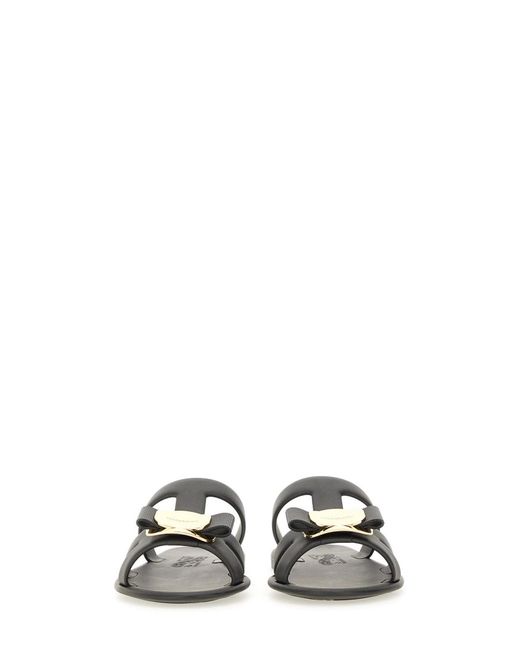 Ferragamo Black Flat Shoes