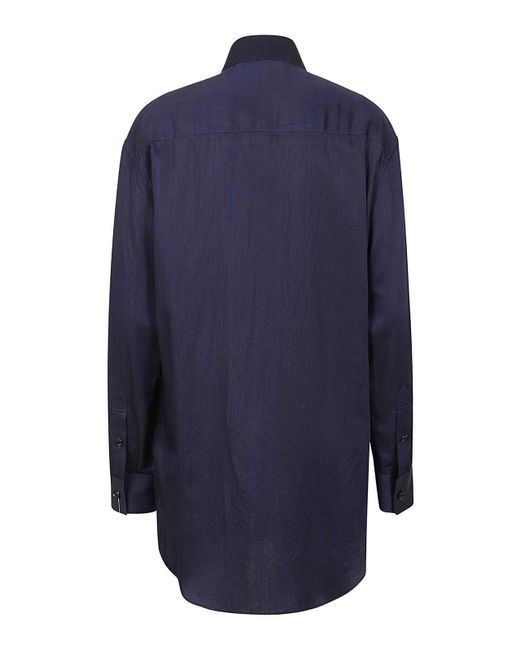 Yohji Yamamoto Blue Twill Shirt