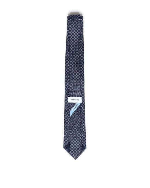 Cravatta di Ferragamo in Blue da Uomo
