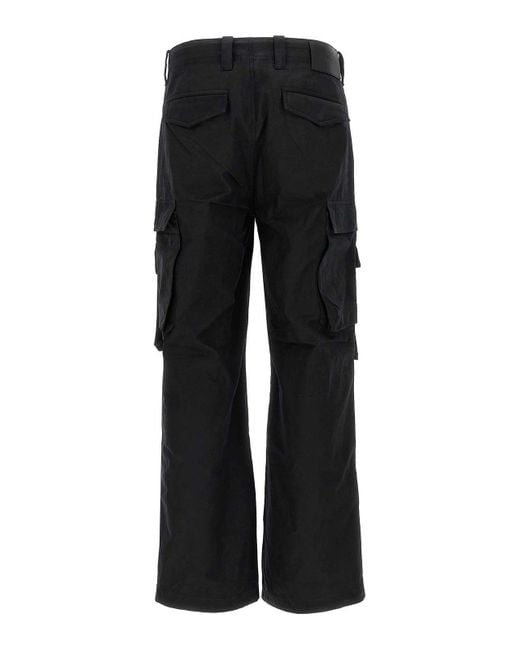 Purple Brand Black Woven Cargo Pants for men