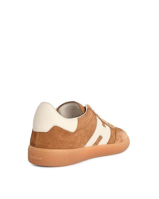 Hogan Brown Cool Suede Sneakers