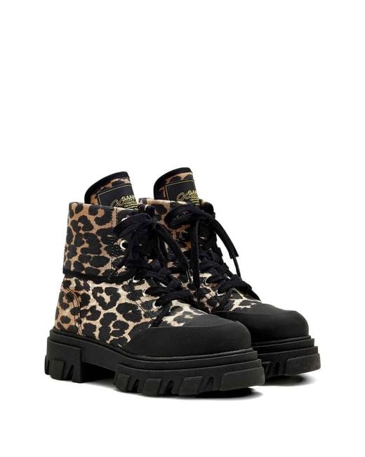 Ganni Black Cleated Denim Trail