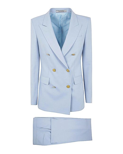Tagliatore Blue Parigi10 Double Breasted Suit