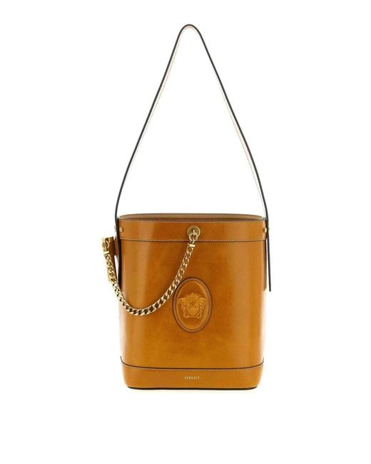 Borsa A Secchiello Piccola di Versace in White