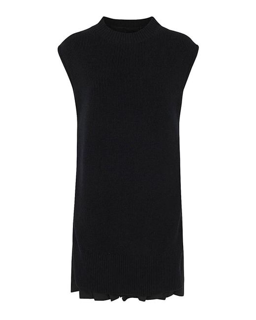 Sacai Black Knit Dress