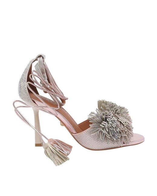 Kurt Geiger Multicolor Pom Pom Tie Pump Sandals