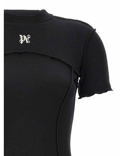 Palm Angels Black Monogram Dress