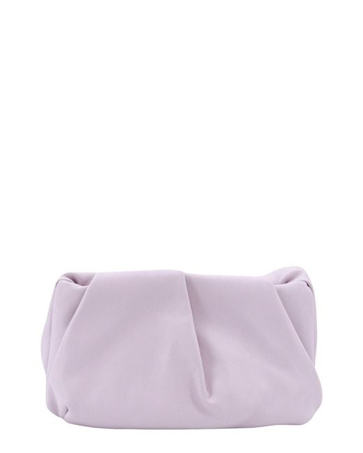 Burberry Purple Rose Leather Clutch