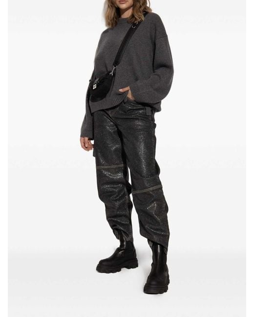 Ganni Black Chelsea Boots Made Of Eco Leather
