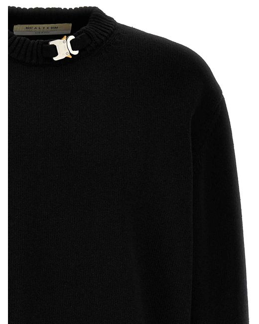 1017 ALYX 9SM Black Buckle Collar Sweater for men