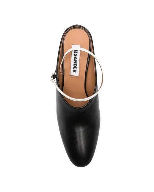 Jil Sander Black Mules