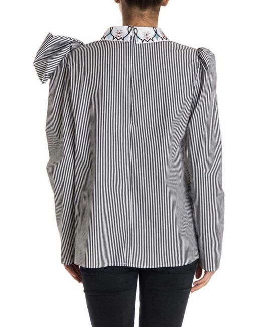 Vivetta Gray Cotton Blouse