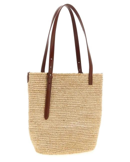 Rabanne Natural Raffia Tote Bag Shopping Bag