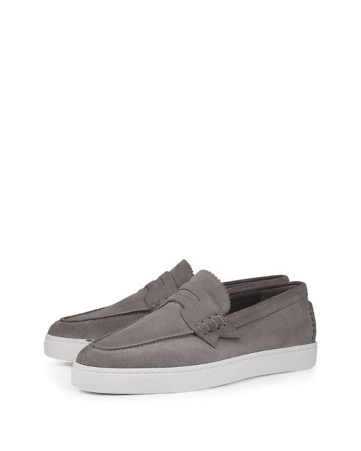 Christian Louboutin Gray The Harold I Flat Crosta Retournee Ds