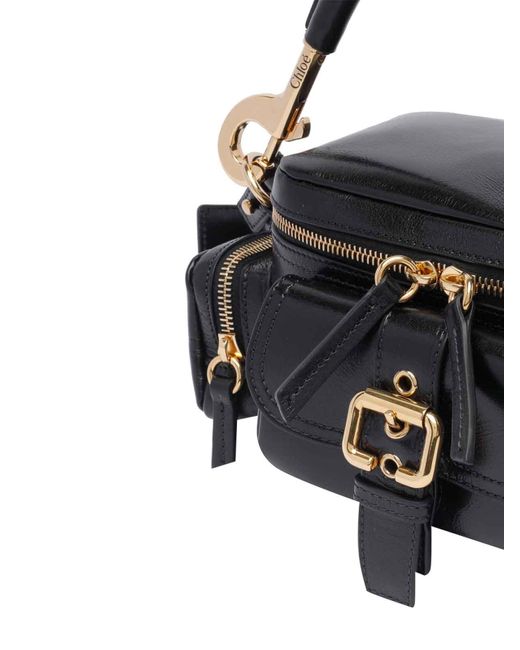 Chloé Black Small Leather Camera Bag