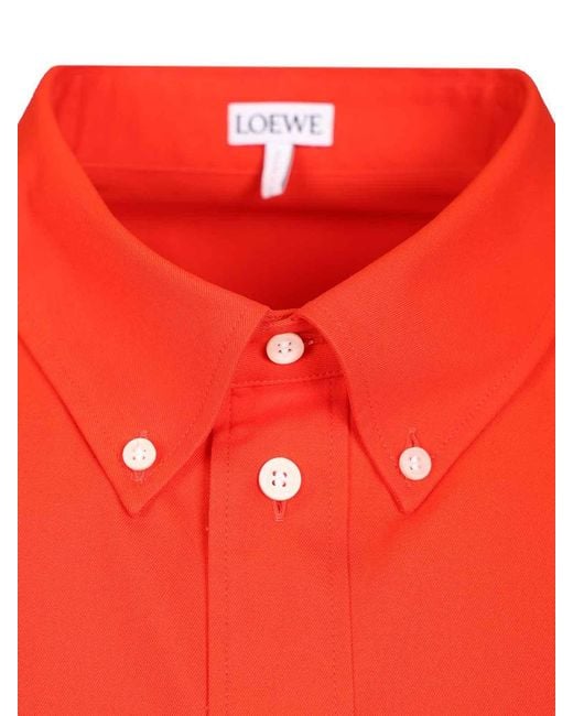 Loewe Red Long-Sleeved Shirt for men