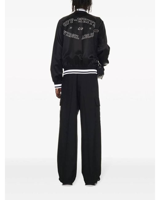 Off-White c/o Virgil Abloh Black Bomber Jackets for men