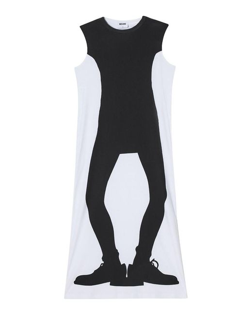 Moschino Black Trompe Loeil Dress