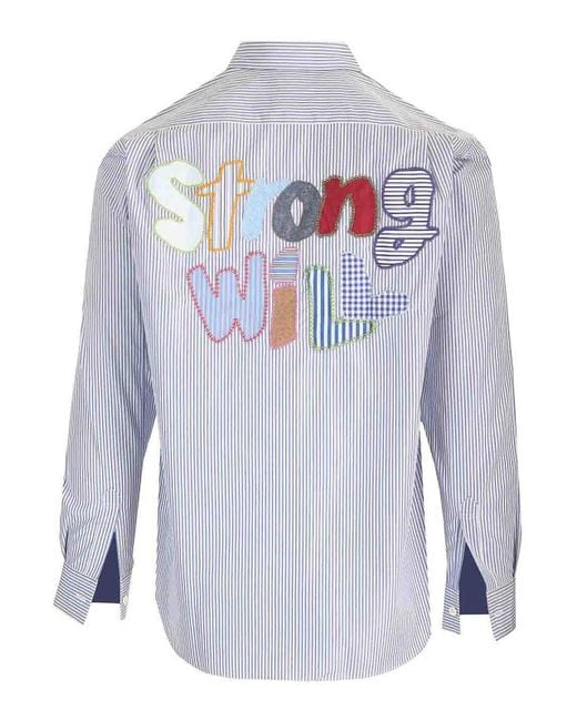 Comme des Garçons Blue Strong Will Shirt for men