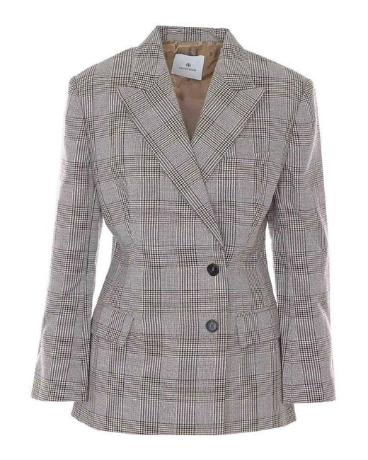 Anine Bing Gray Aretha Blazer