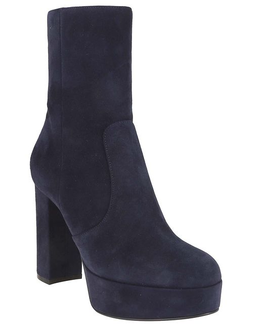Gianvito Rossi Blue Ankle Boot