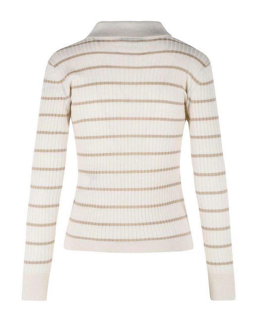 Max Mara White Gitano Ivory Cashmere And Silk Sweater
