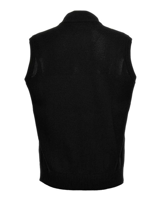 Canada Goose Black Quilted Polyamide Vest for men