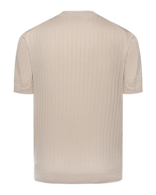 Eleventy Natural Cotton T-Shirt for men