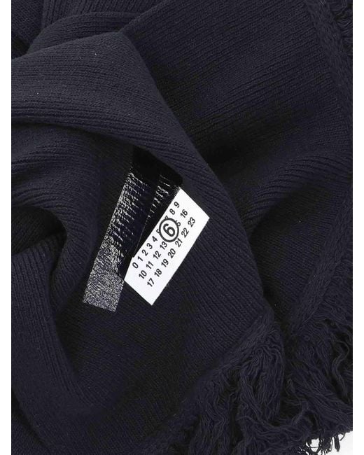 MM6 by Maison Margiela Black Scarf for men