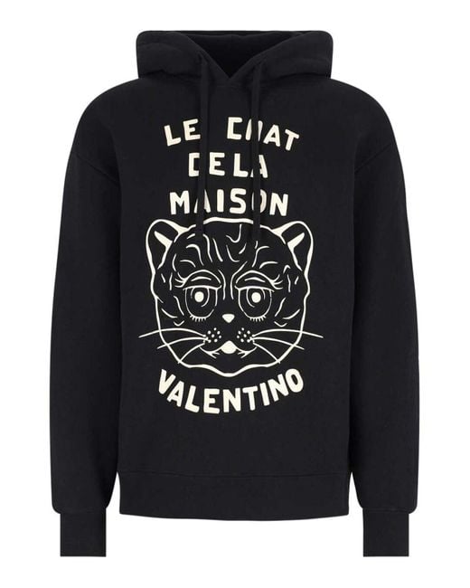 Valentino Black Hooded Sweatshirt for men