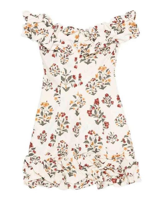 Agua Bendita Natural 'Jardin Andes' Mini Dress