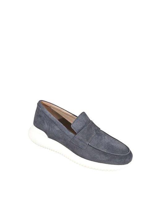 Hogan Blue Flat Shoes for men