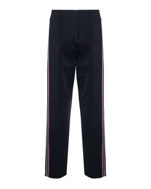 Burberry Blue joggers With Striped Bands for men