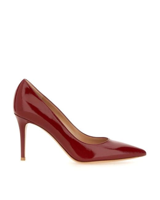 Gianvito Rossi Red Dcollet Gianvito 85