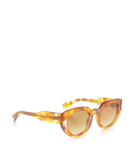Chloé Yellow Panthos Sunglasses
