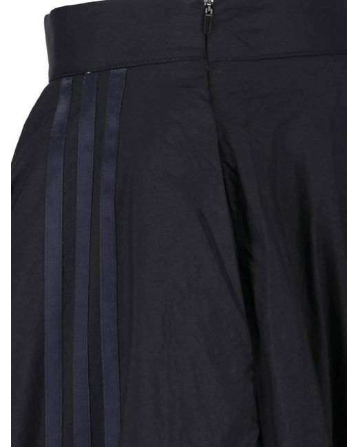 Y-3 Blue Gradient 3 Stripes Midi Skirt