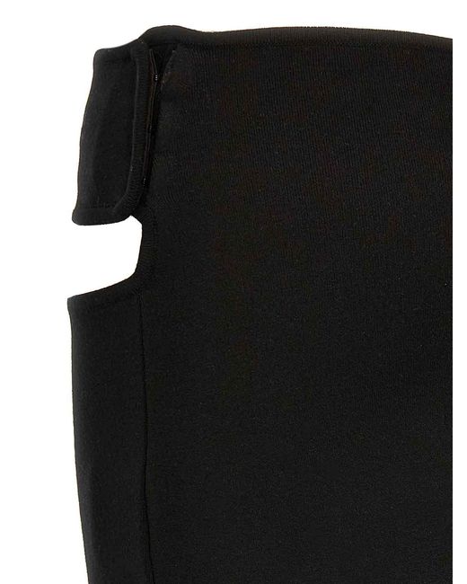 Courreges Black Loop Milano Skirt