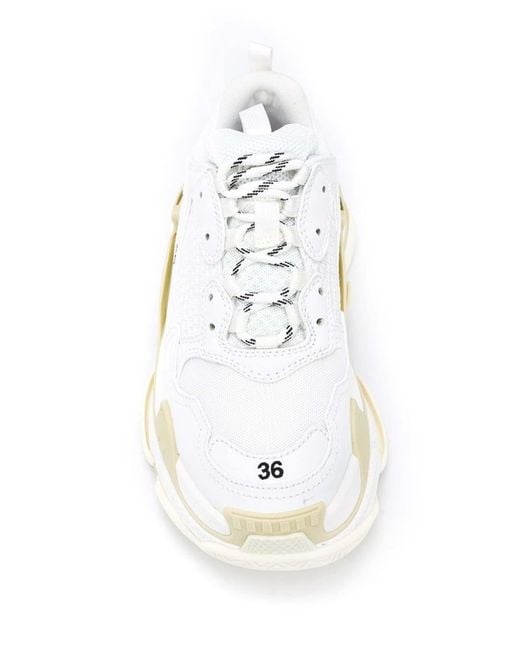 Balenciaga White Triple S Sneakers