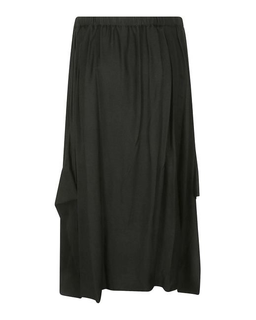 Yohji Yamamoto Black Midi Skirt