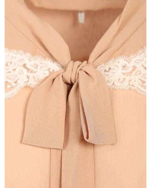 Chloé Natural Shirt With Laces
