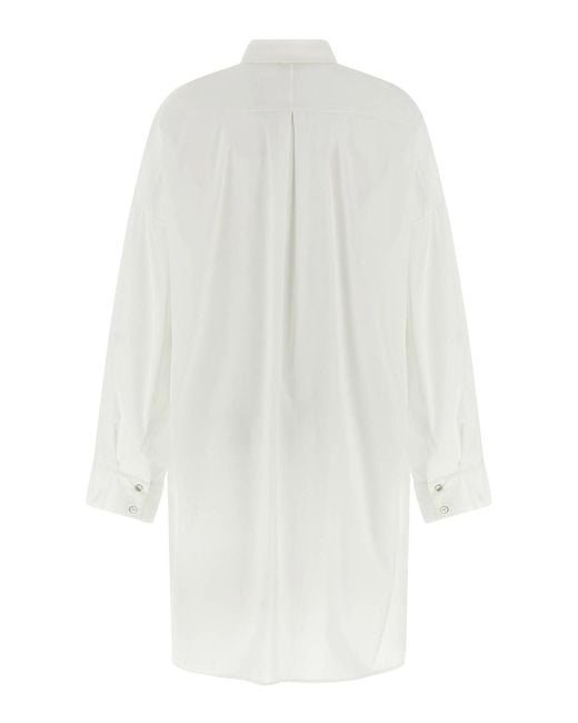 DI.LA3 PARI' White Oversize Shirt