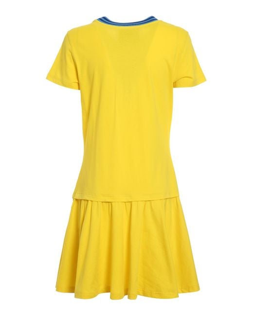 Moschino Yellow Teddy Varsity Dress