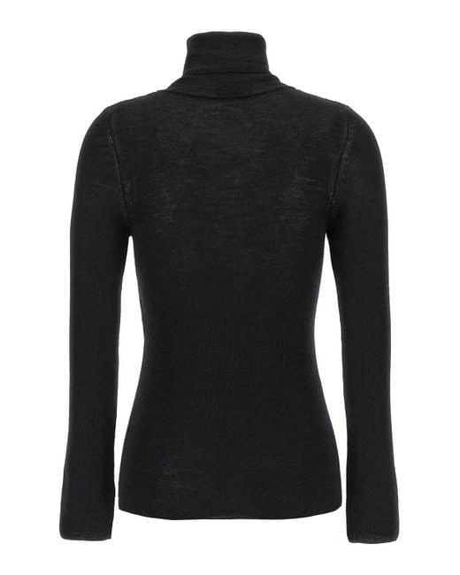Tom Ford Black Silk Cashmere Turtleneck Sweater