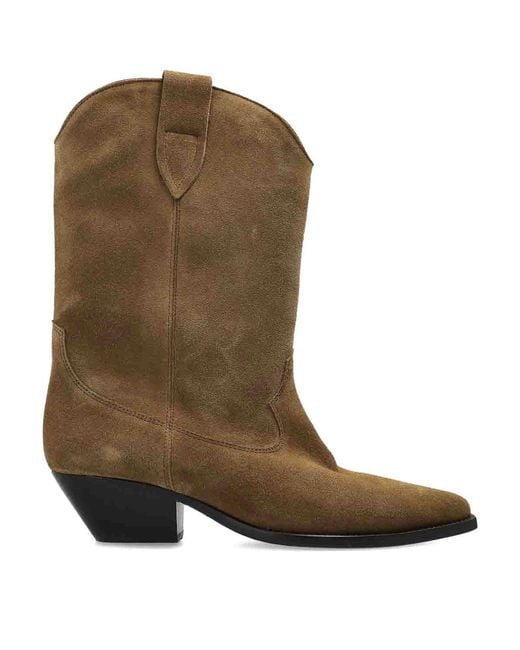 Isabel Marant Green Duerto Ankle Boots