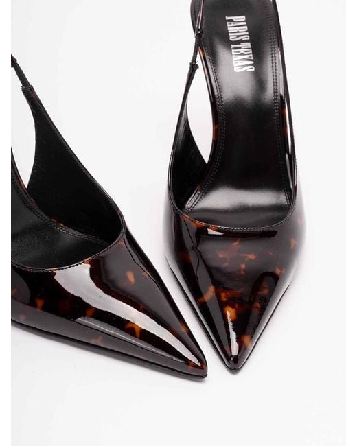 Paris Texas Black 'Lidia' Slingback