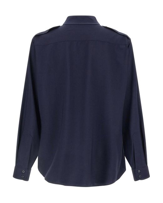 Maison Margiela Blue Shirt for men